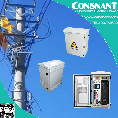 Lithium Battery UPS Power Cabinet AC DC 5KW 48VDC Solar Charger RS485