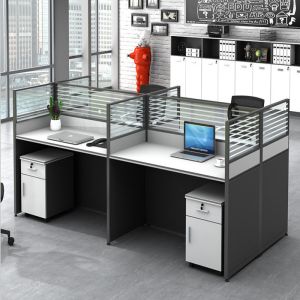 Eco - Friendly Aluminum Cubicle Modular Office Workstation / Office Furniture