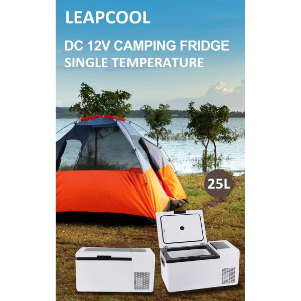 25L Portable Car Fridge Refrigerator 12V/24V Battery Powered For Camping