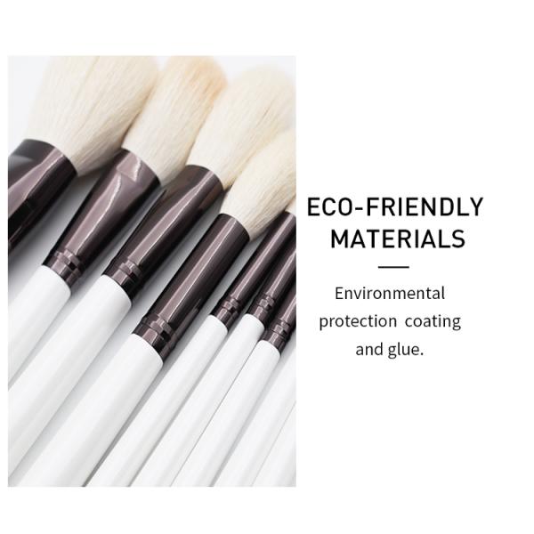 10PCS Multifunctional Goat Hair Makeup Brush Set 19*4cm