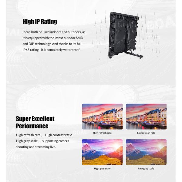 IP65 Truck Mounted LED Display Front Service Fixed Exterior P6 P8 P10