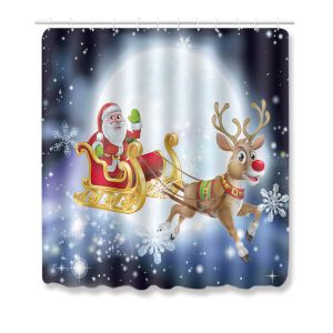 Snowman Christmas Bath Mat Set Anti Skid Restroom Mat Set