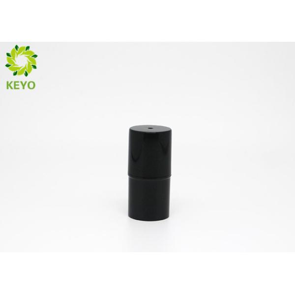 Black Lipstick Tube Container Round Shape Recycled Plastic Material Made
