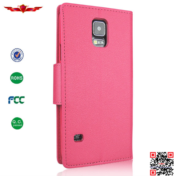 New Hot Selling 100% Qualify PU+TPU Wallet Leather Cases For Samsung Galaxy S5 Multi Color