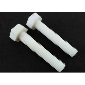 Quality Metric Hardware Nuts Bolts White PP M10 Hex Bolt DIN 933 Full Threads for sale