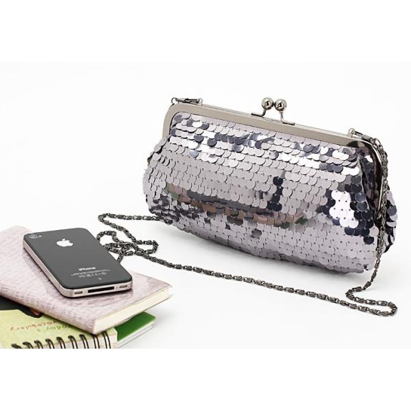 Grey Black and Golden color sequin material Excellent design clutch bag wholesale