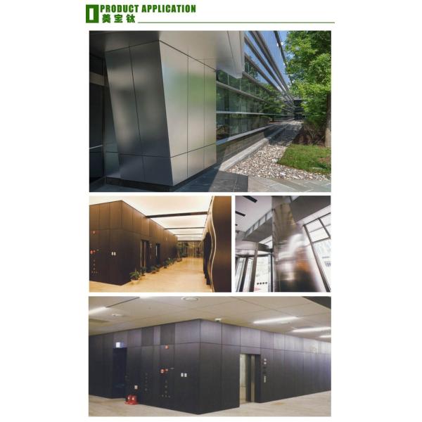 Pvd Decorative Stainless Steel Sheet 1000mm Width With 7c PVC Film