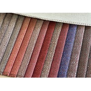 Plain Grey Upholstery Fabric , CE Woven Sofa Set Jute Fabric