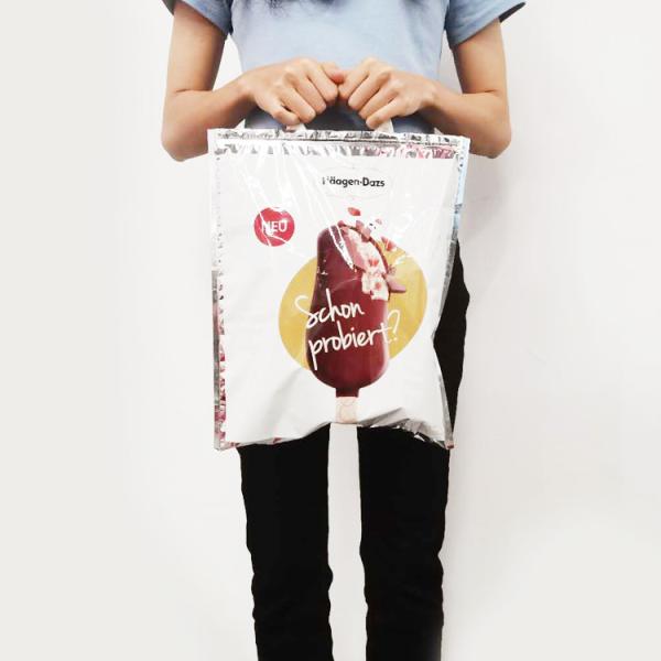 OEM Salads Aluminium Foil Hot Cold Insulated Bags For Frozen