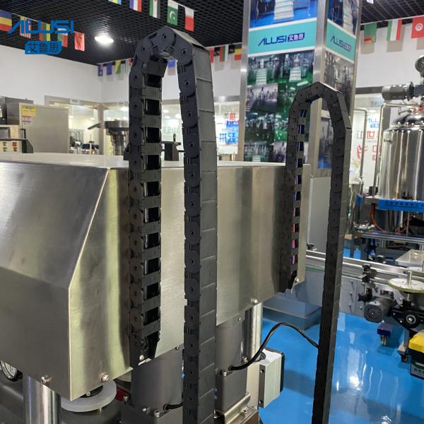 Jar Bottle Capping Machine 220V/50HZ Four Sealing Wheels PLC Control