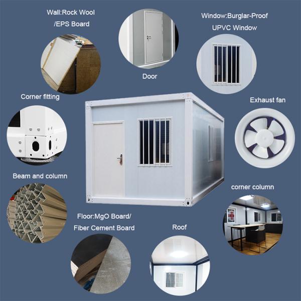 Mobile Multi Person Army Container Double Storey 20ft 40ft Temporary Hotel Container House