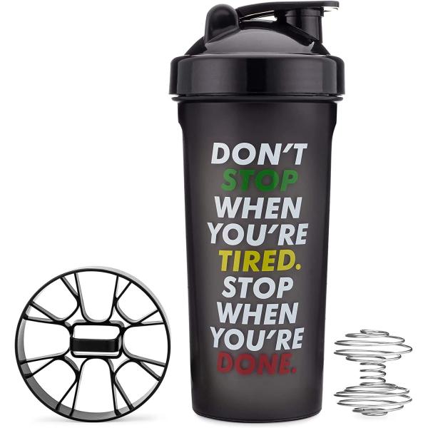 Wholesale BPA Free Sport Gym Blender Plastic Water Bottle