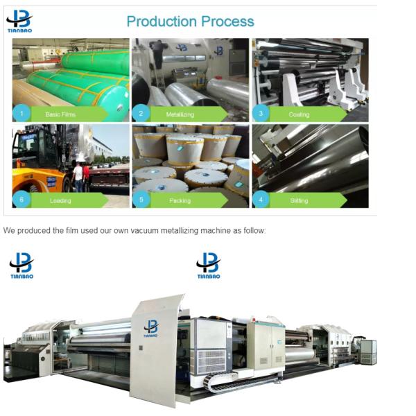 Flexible Packaging Matt Pet Film Moisture Proof with Blow Molding Processing Type