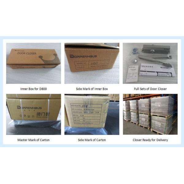 Size Adjusting Residential Door Closer , Hydraulic 180 Degree Door Closer CE Listed