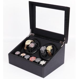 Quality Cardbaord PU Leather Watch Holder Box Embossed Debossed Logo for sale