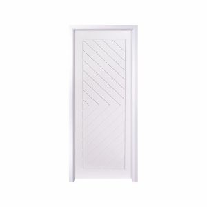 Quality White Paint PVC Wooden Doors 90cm Width Waterproof 6 Layer Painting for sale