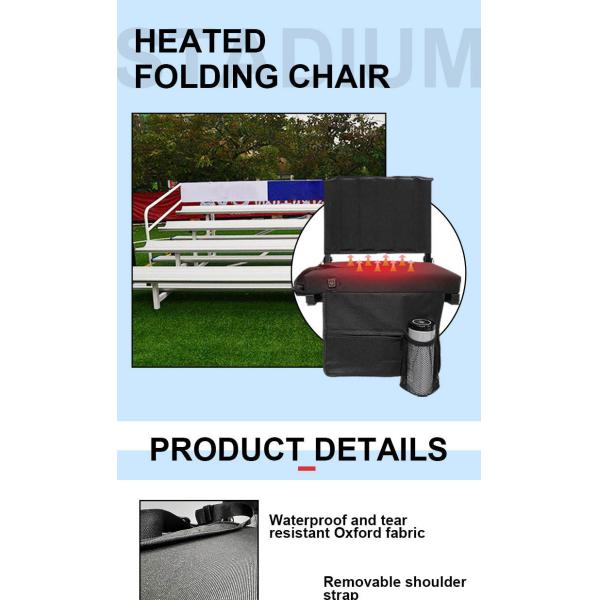 Cushion Warmers Folding Heated Chair Heated Stadium Seat For Bleachers