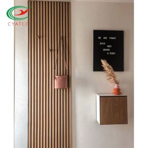 Quality Fluted Wall Wooden Acoustic Panels Odorless Multiscene 600x1200mm for sale