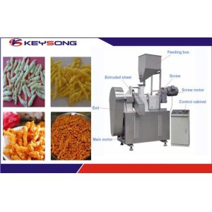 Fried Kurkure Cheetos Snacks Food Extruder Making Machinery Large Output