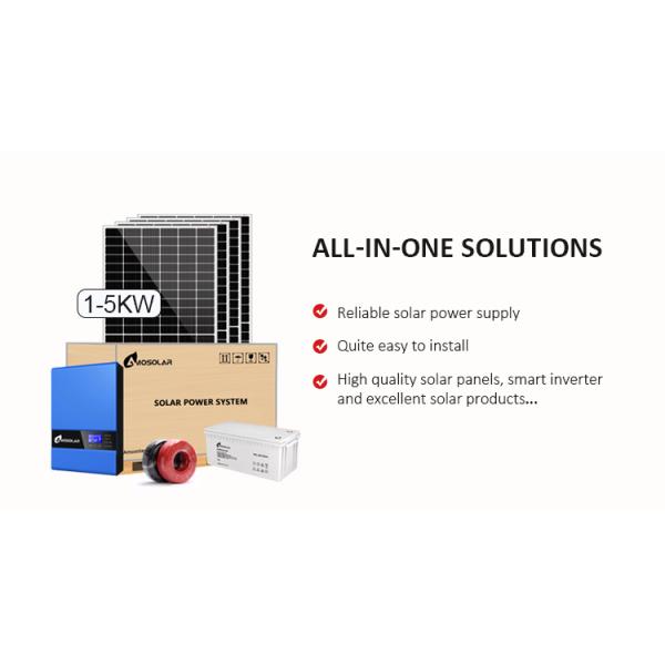 5KW Off-grid Solar System with 10kwh Lithium Battery and Complete Technical Support