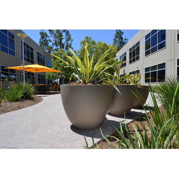 Waterproof Fiberglass Flower Pots Resin FRP Plant Pots For Decor