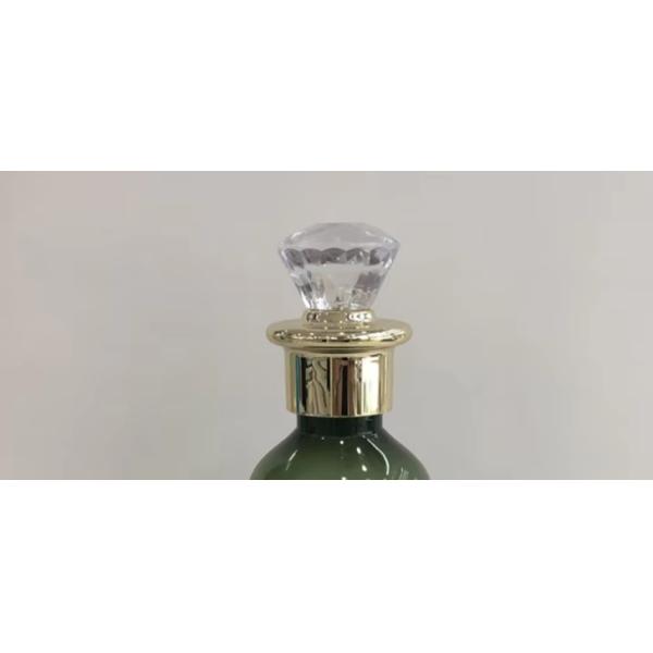Luxury Cosmetic Gold Crown Bottle Cap For PET Cosmetic Round Bottle