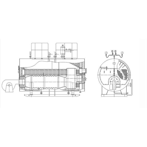 Commercial Oil Fired Condensing Boiler Wet Tail Structure Expansion Proof Large Chamber