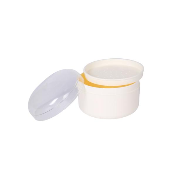 Capacity 120 G Talcum Powder White Cream Jar With Sifter