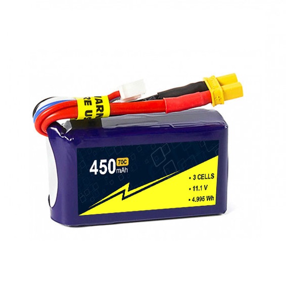 High Output Voltage 11.1V 3s 450mah Lipo Battery 70C-140c Lipo 3s Hard Case