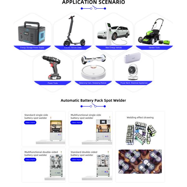Semi-Automatic Lithium Battery Pack Assembly Line for 18650 21700 Cells