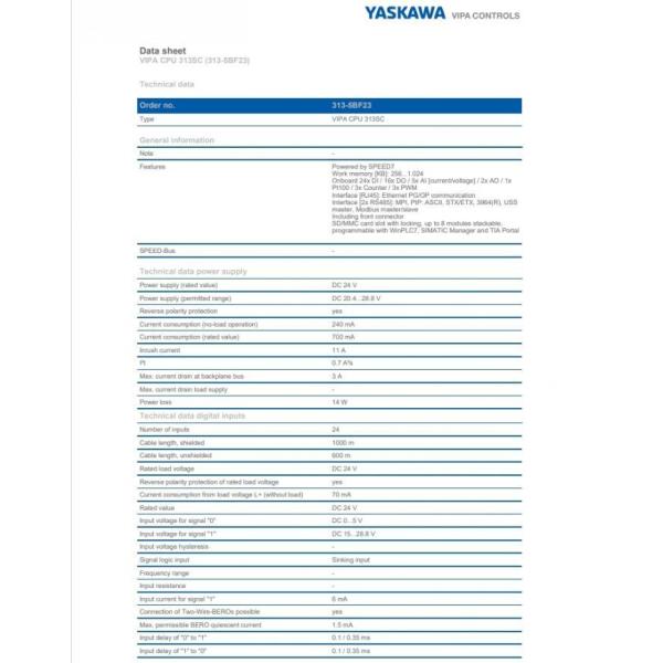 VIPA 313-5BF23 Industrial PLC Controller with SPEED7 Technology