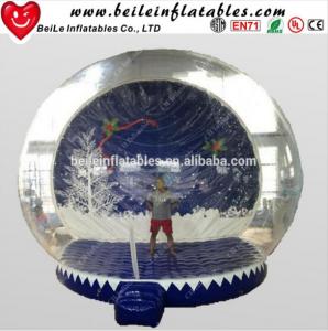 Quality HOT Giant Inflatable Christmas Ornaments Ball Snow Globe for Outdoor Advertising for sale