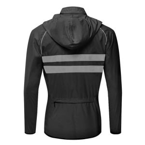Reflective Windbreaker Style Jacket , Multi Pocket Jacket Breathable Skin