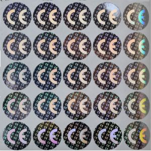 China ID Card Moisture Proof Holographic Foil Stickers , 3D Holographic Stickers on sale