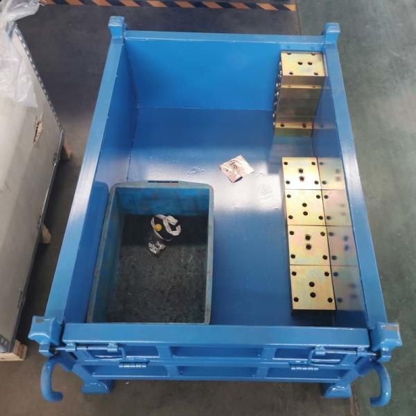 Foldable And Stackable Grid Metal Pallet Bins For Efficient Inventory Management