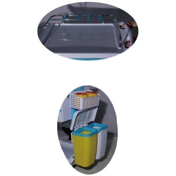 Integrated Wireless Medicine Emergency Crash Cart Nursing Trolley With Display Holder