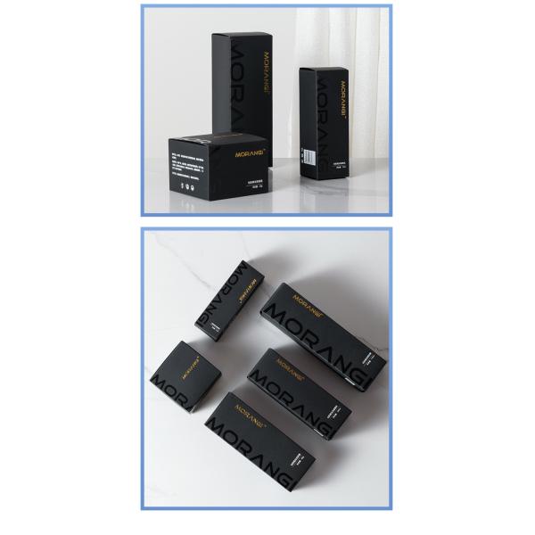 Personalized Perfume Essential Oil Packaging Boxes With Black Custom Design