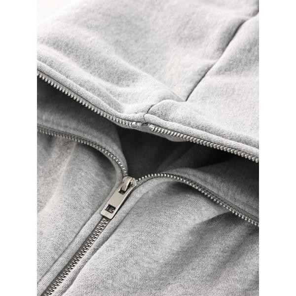 Street Hoody Crop Top Designer Cotton Polyester Hoody Male Sweatshirt Mens Full Zipper Slim Street Wear Hoodie
