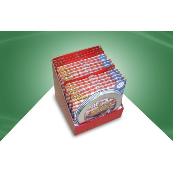 Buy Red Cardboard Countertop Displays Cardboard Display Box For Food at wholesale prices
