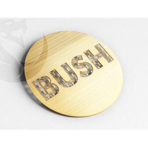 Gold Plated Printable Metal Business Cards With Brush Effect Different