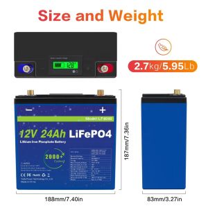 24Ah 12v Lifepo4 Battery Pack With Prominent Capacity Deep Cycle
