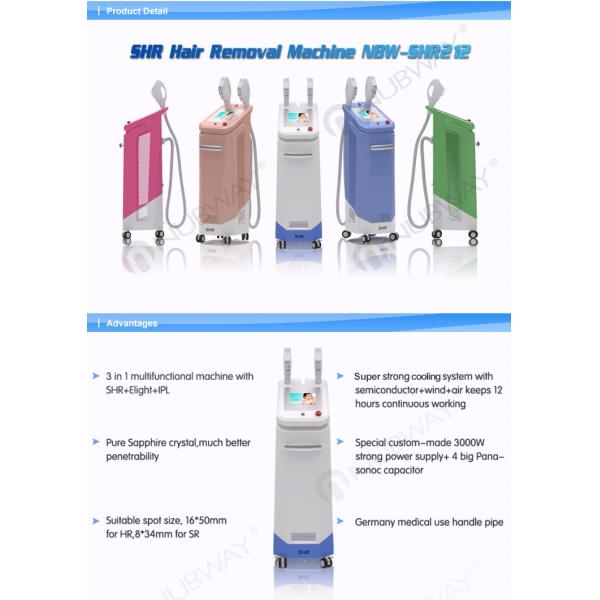 TUV medical CE approved IPL hair removal SHR skin rejuvenation machine