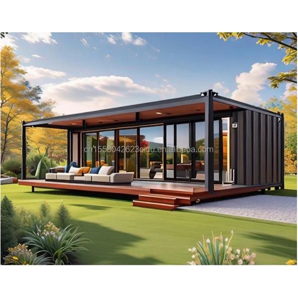 Outdoor 40ft or 20ft Modern Design Expandable Container Home Prefab Residential Prefabricated Tiny House for Living Steel Material