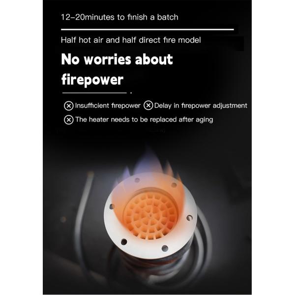 Small Baking Equipment 2kg Coffee Bean Roaster Electric / Gas Coffee Bean Roaster