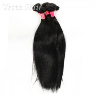 China Soft Black 6A Virgin Brazilian Hair Straight Can Be Dyed any Color and Ironed on sale