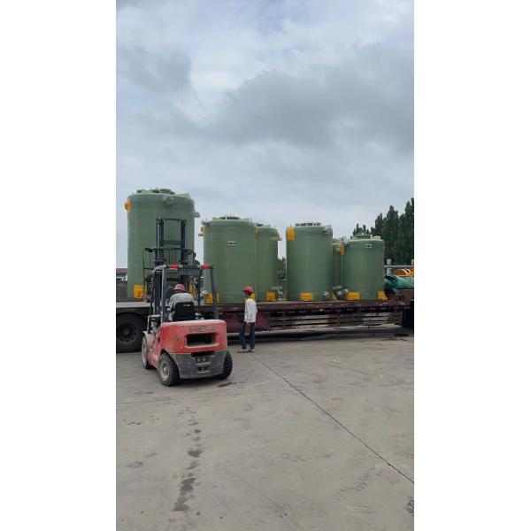 Buy Vertical Alkali Resistant FRP Water Tank For Water Purification at wholesale prices