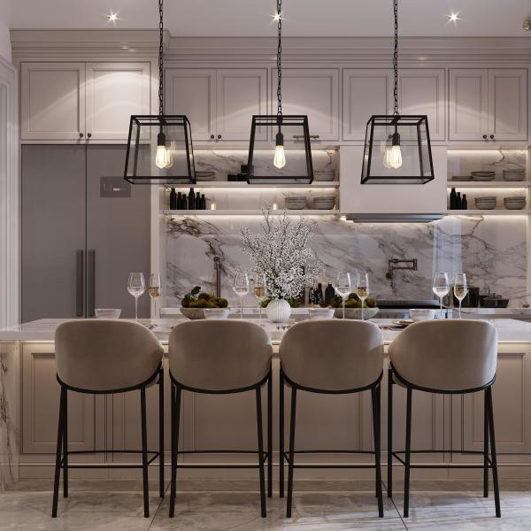 Luxury Complete Full Set White Kichen Cabinets Furniture Solid Wood Walnut Flat Pack Kitchen Cabinets