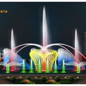 Producer custom made music water fountain