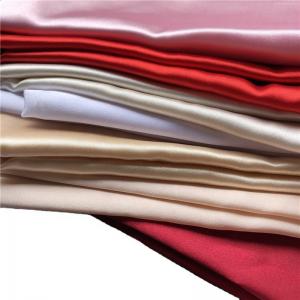 China High- Shiny Polyester Spandex Fabric for Lady Clothing Stain Resistant 50D*75D Yarn Count on sale