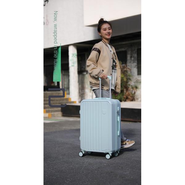 Durable Students' 20-Inch Durable Luggage Case with Mute Universal Wheel and Combination Lock Aluminum Fresh Small Suitcase Set